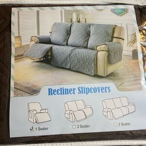 Chocolate Color Recliner Slipcover 1 Seater